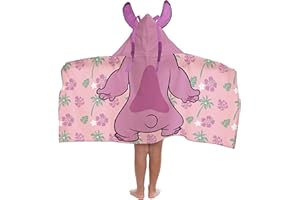 Jay Franco Kids Hooded Towel – 22" x 51" Super Soft Bath Wrap with 3D Hood, Beach, Pool & Travel, Official Licensed Product, 