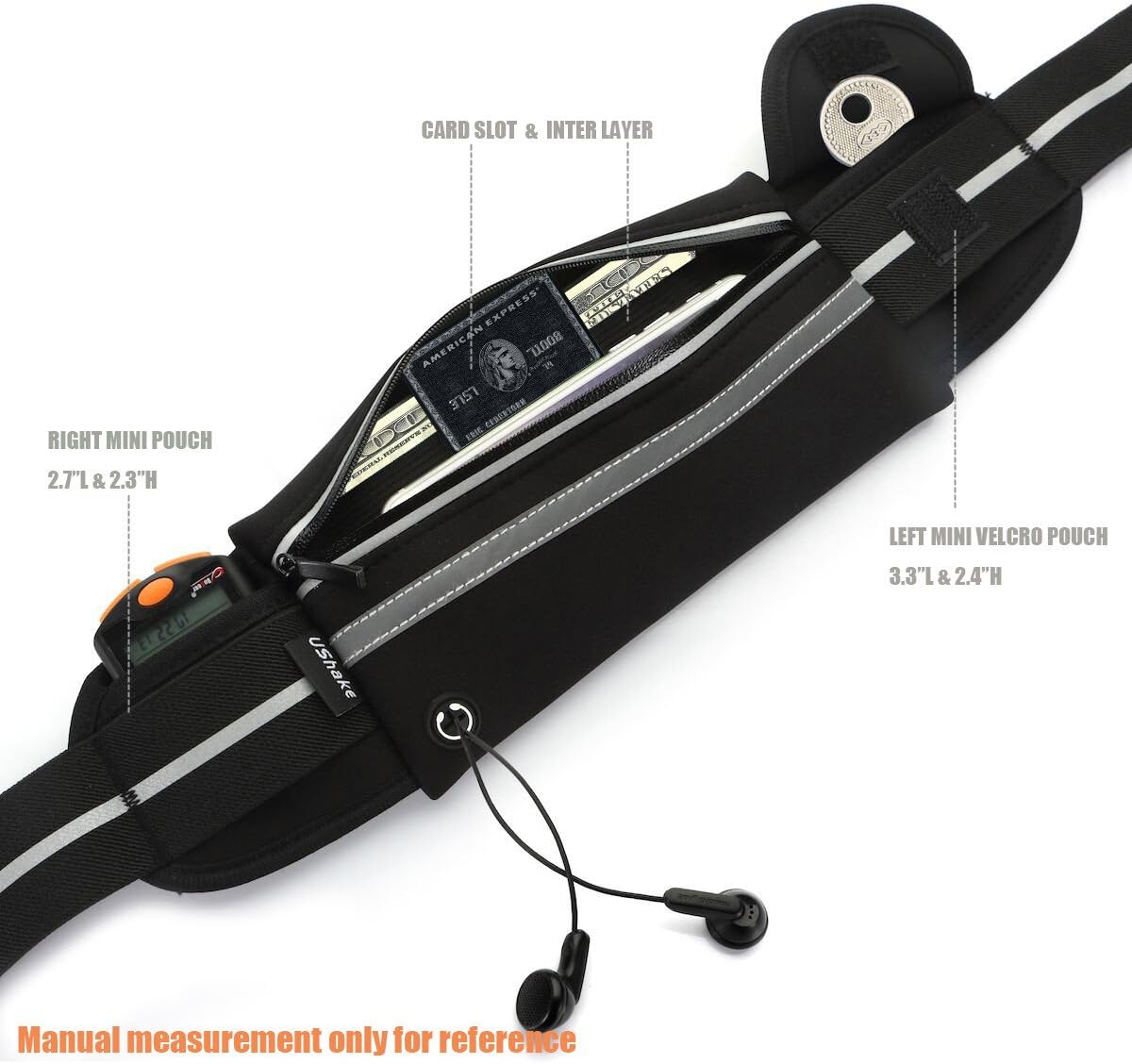 ushake slim running belt