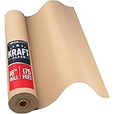 Bryco Goods Jumbo Kraft Paper Roll - 18" x 175' (2100") - Craft Paper for Packing - Suitable for Postal - Shipping - Parcel -