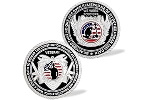 JOYGULLS U.S. Veteran Military Challenge Coin Soldiers' Oath Commemorative Coin