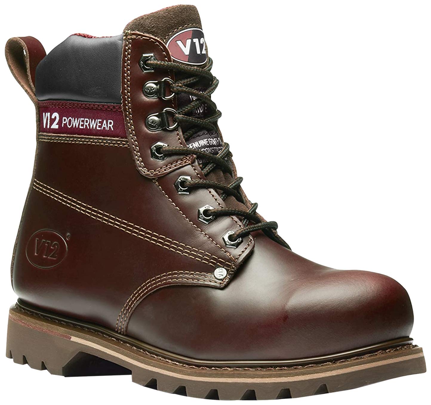 V12 Mens Boulder Industrial Boot, Brown, 10 UK — image 1