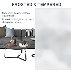WIN STELLAR Bifold 72" x 80" 3-Panel Frosted Glass