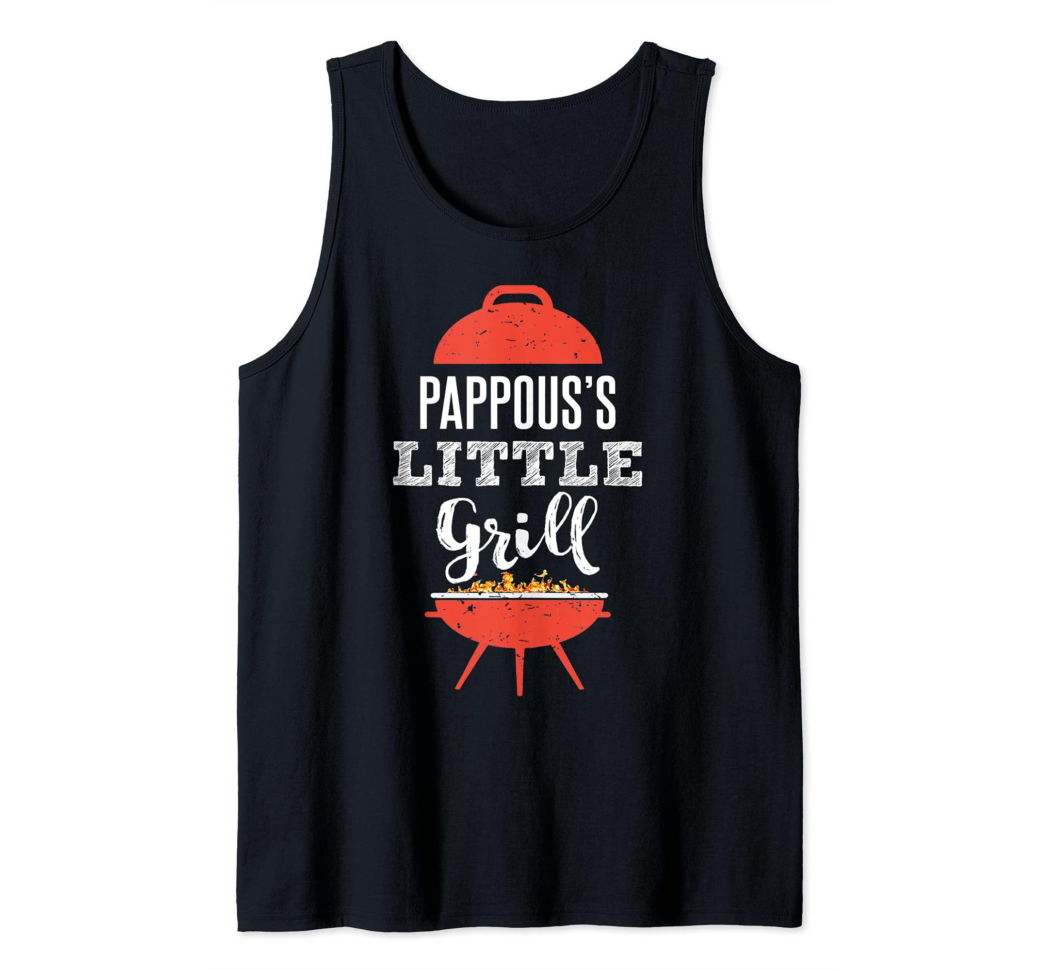 Funny BBQ Grilling Gift Design for Pappous's Little Grill Tank Top