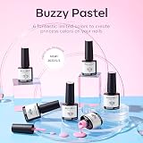 Modelones Gel Nail Polish 6 Colors Pastel Kit with Nail Art Brush view 6