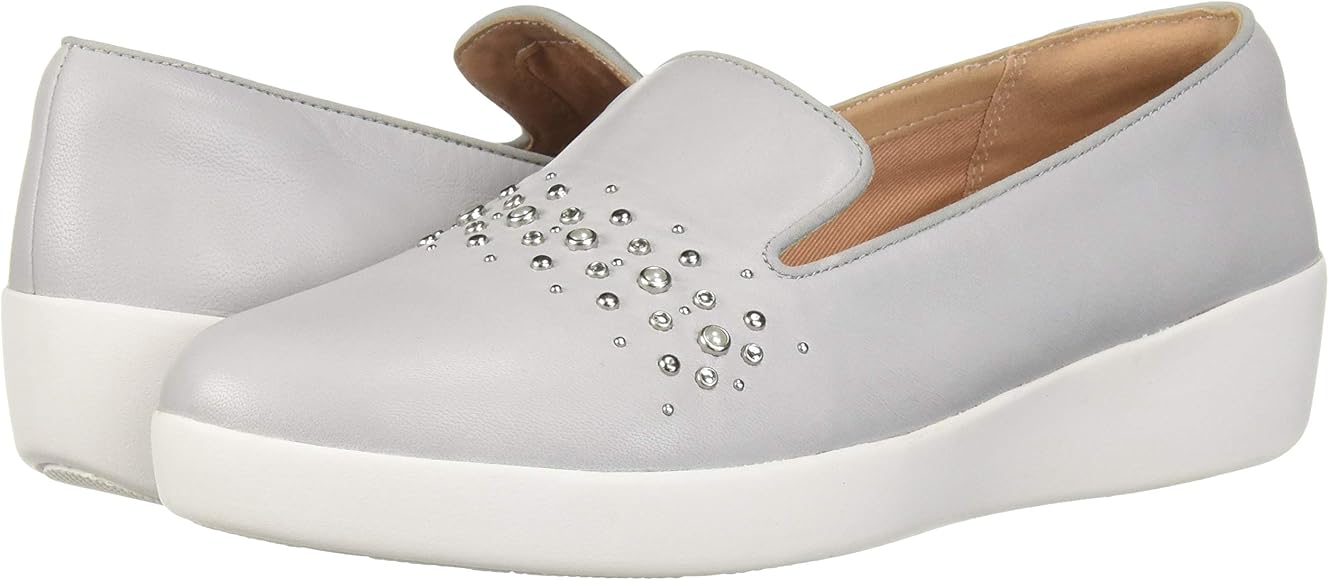 audrey pearl stud loafers