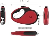 TUG 360° Tangle-Free Retractable Dog Lead Large 50 kg 5 m Red view 2