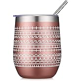 Geiserailie 12 oz Funny Message Coffee Mug Birthday White Elephant Gifts Stainless Steel Mug Insulated Tumblers Wine Cup Gag Gift for Valentines Friends Family Coworkers Christmas(Rose Gold,Classic)