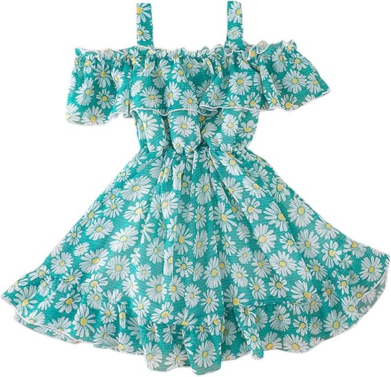 Amazon Oiwenjuanh ガールズワンピース 花の柄 女の子 子供ワンピース 可愛いデザイン 半袖ワンピース 清楚系 ふわふわ 柔らかい生地 春 夏 服 ワンピース チュニック 通販
