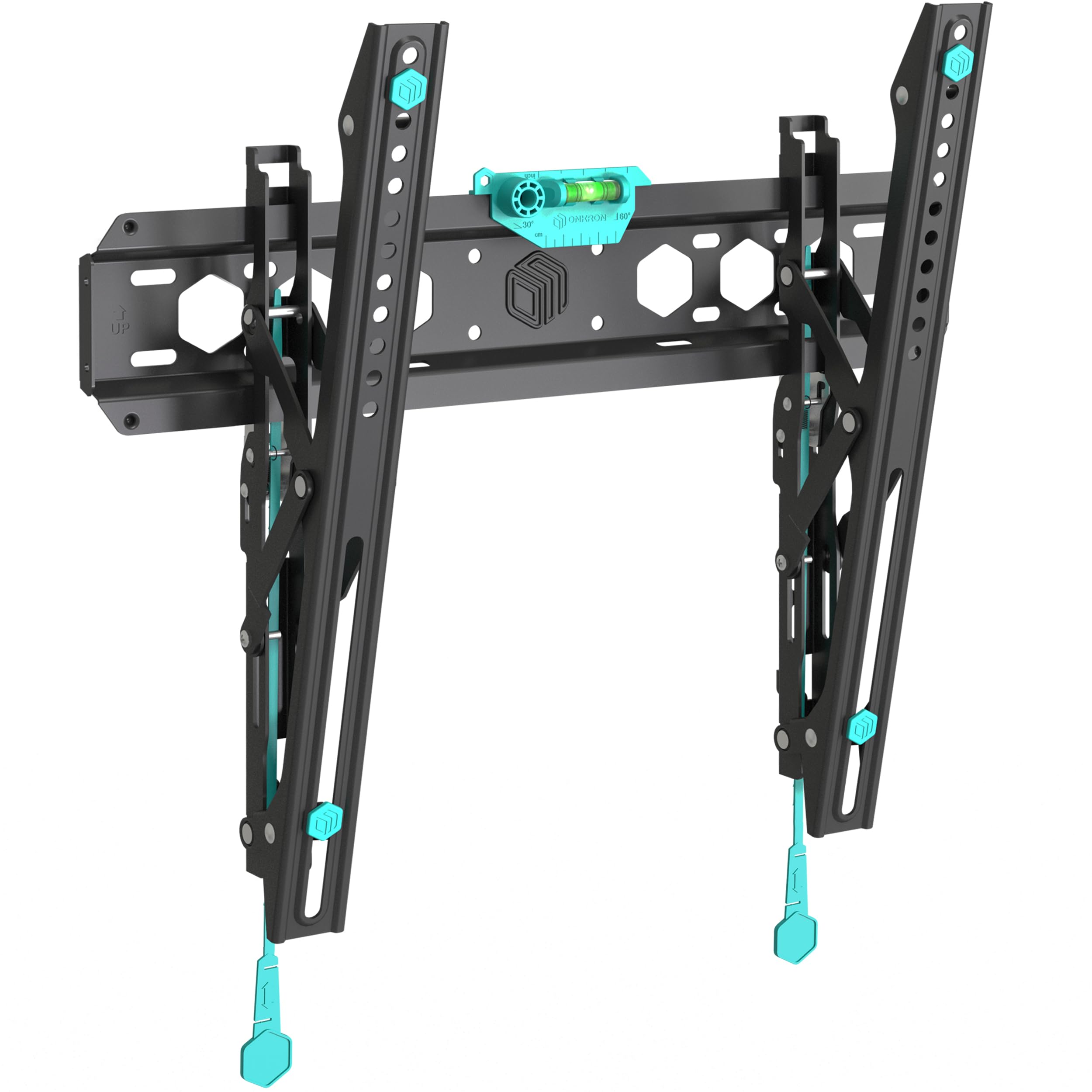 ONKRON Tilting TV Wall Bracket 32 Inch - 70 Inch Screens, Wall Mounted TV Bracket Weight up to 60 kg, Low Profile Television Mount VESA 75x75-400x400, Slim Television Mount Black TM5-B