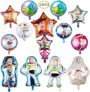 Amazon Com 13pcs Toy Story Balloons Woody And Buzz Lightyear