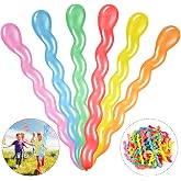 Sumind 100 Pcs 40'' Latex Spiral Balloons Long Colorful Twisted Balloons, | Assorted Colors, Swirly Shaped for Kids Party, Student, Wedding, Birthday Theme Parties, Festival Decor, Extra Long Thick