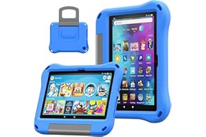 New Fire HD 8 Tablet 2024/2022 Case for Kids, GTYOM Lightweight Shockproof Kids Case with Handle Stand Fit for Kindle Fire 8"