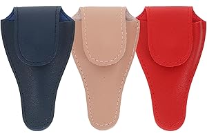 iplusmile 3pcs Manicure Scissors Pouch with PU Protective Covers for Nail Cuticle and Grooming Scissors