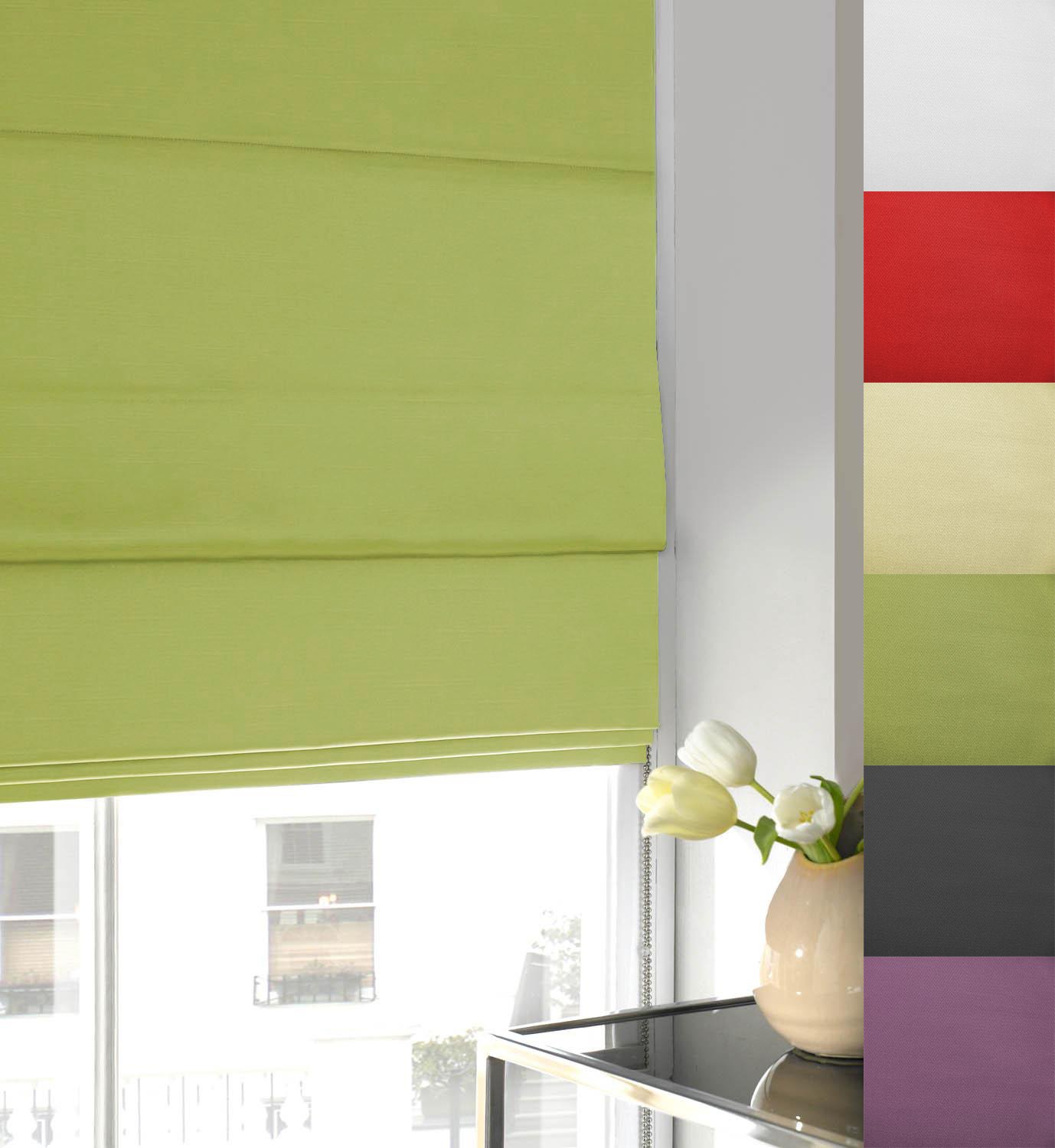 Twill Roman Blind [Moss Green, 120cm x 135cm] Amazon.co.uk Kitchen & Home