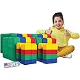 BiggoBlocks Big Blocks for Kids Ages 4-8 — Indoor & Outdoor Blocks for Kids Games — Large Building Blocks (192 pc) Jumbo Set