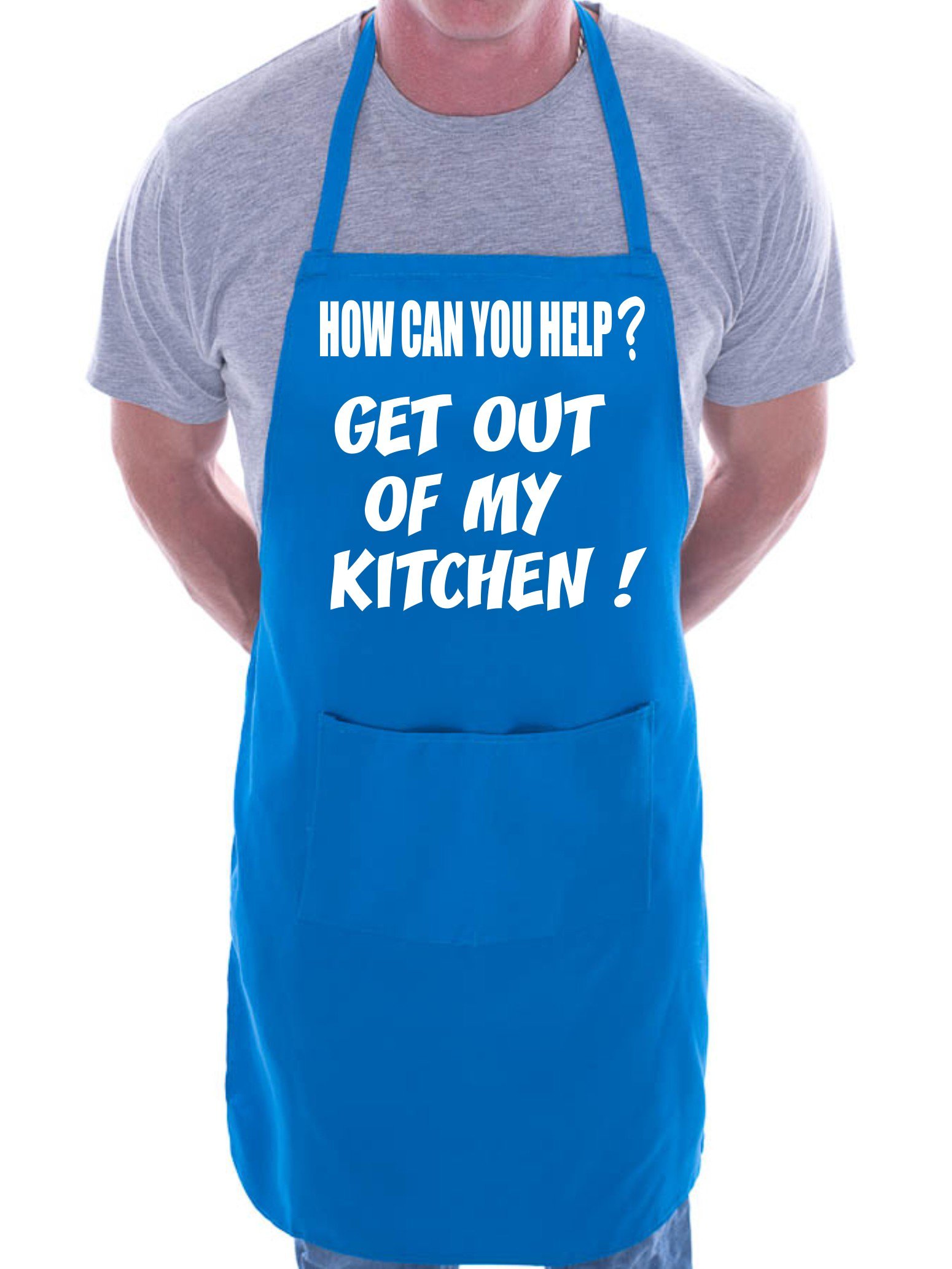 Print4U Get Me Out Of Kitchen Funny BBQ Cooking Novelty Apron Blue
