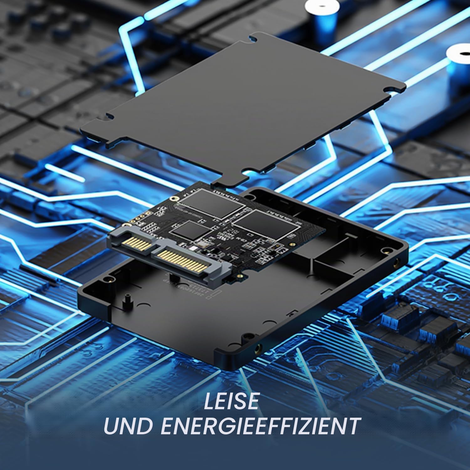 KingSpec 1TB 2.5" SATA SSD Festplatte Intern SATA 3 interne SSD 3D NAND Flash, kompatibel mit Desktop/Laptop 6