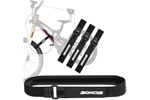Boncas Adjustable Bike Rack Strap Bicycle Wheel Stabilizer Straps with Innovative Gel Grip Keep The Bicycle Wheel from Spinning