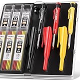 Nicpro 3 Pack Carpenter Pencil with Sharpener