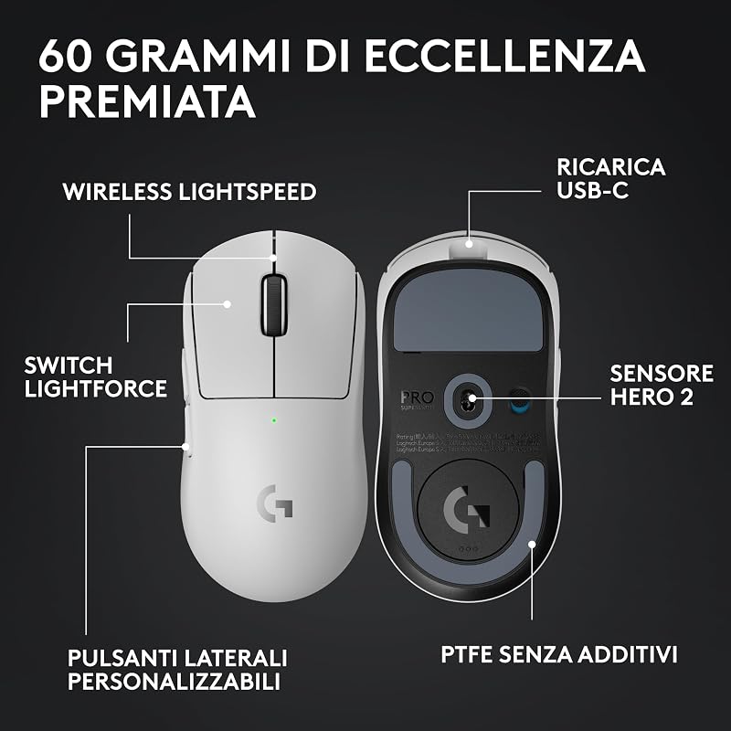 PRO X SUPERLIGHT 2 - mouse gaming wireless