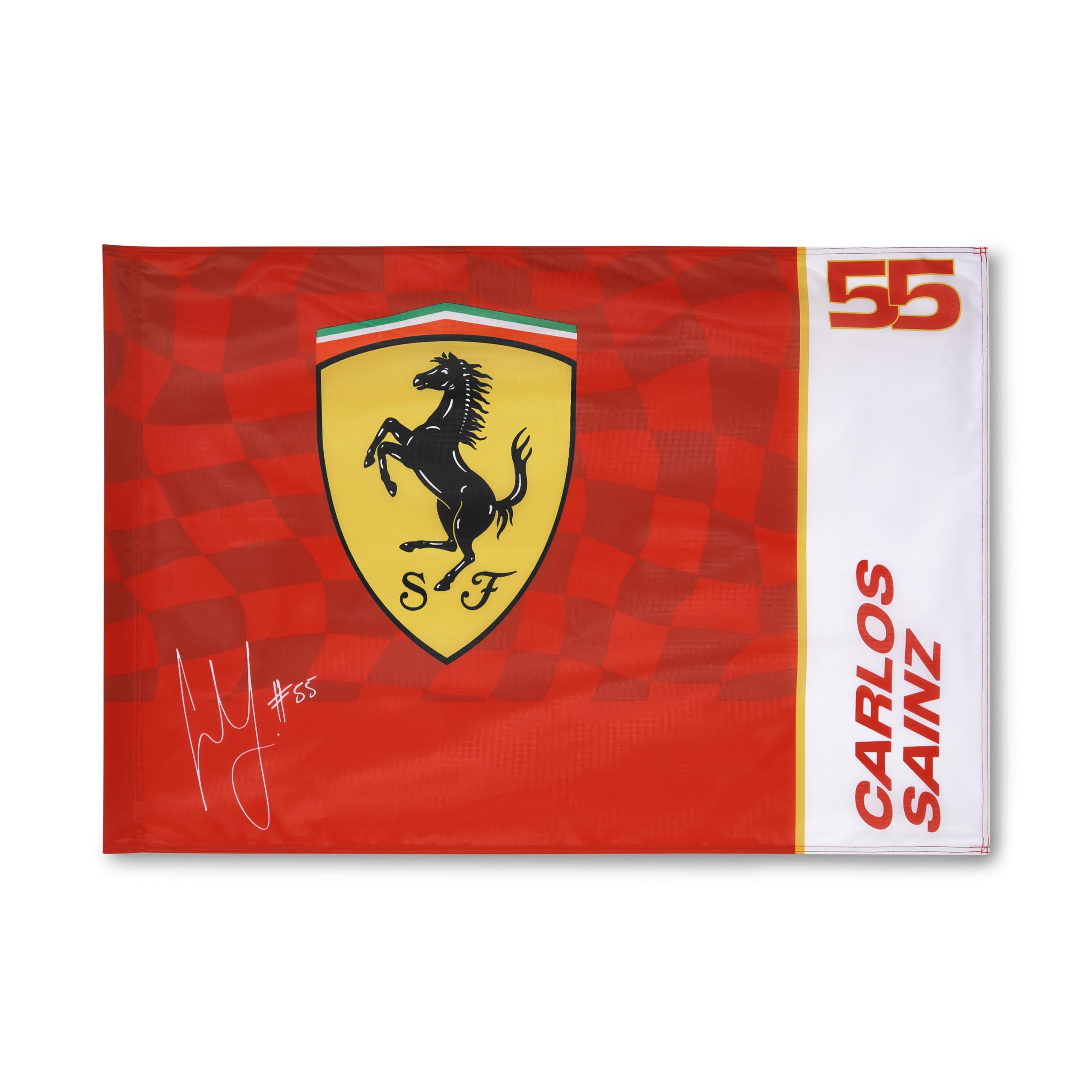 Scuderia Ferrari Carlos Sainz 55 Flag Red - Size: 90cm x 60cm