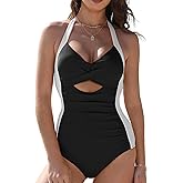 Vivola One Piece Swimdress Swimsuits for Women Tummy Control Swim Bathing Suit