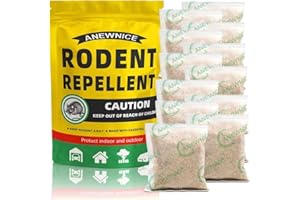ANEWNICE Rodent Repellent, Peppermint Oils Mouse Repellent,Rat Repellent for House/Car/RV/Boat/Garage/Shed/Cabin,Rodent Repellent for Car Engines,Mouse Repellant, Mice Away(12 Pouches)