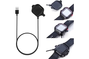 FitTurn Charger Compatible with Garmin Forerunner 25 Charger Charging Clip Size Large Replacement USB Charger Adapter Charge Cord Charging Cable Clip for Forerunner 25 GPS Running Watch Large for Men