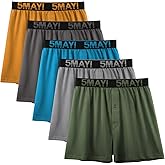 5Mayi Mens Boxers for Men Cotton Men's Underwear Boxer Shorts for Men Pack