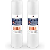 Aquaboon 1 Micron 20 x 4.5 Sediment Water Filter Replacement Cartridge | Whole House Sediment Filtration | Compatible with AP810-2, SDC-45-2005, FPMB5-20, P5-20, FP25B, 155358-43, 2 Pack