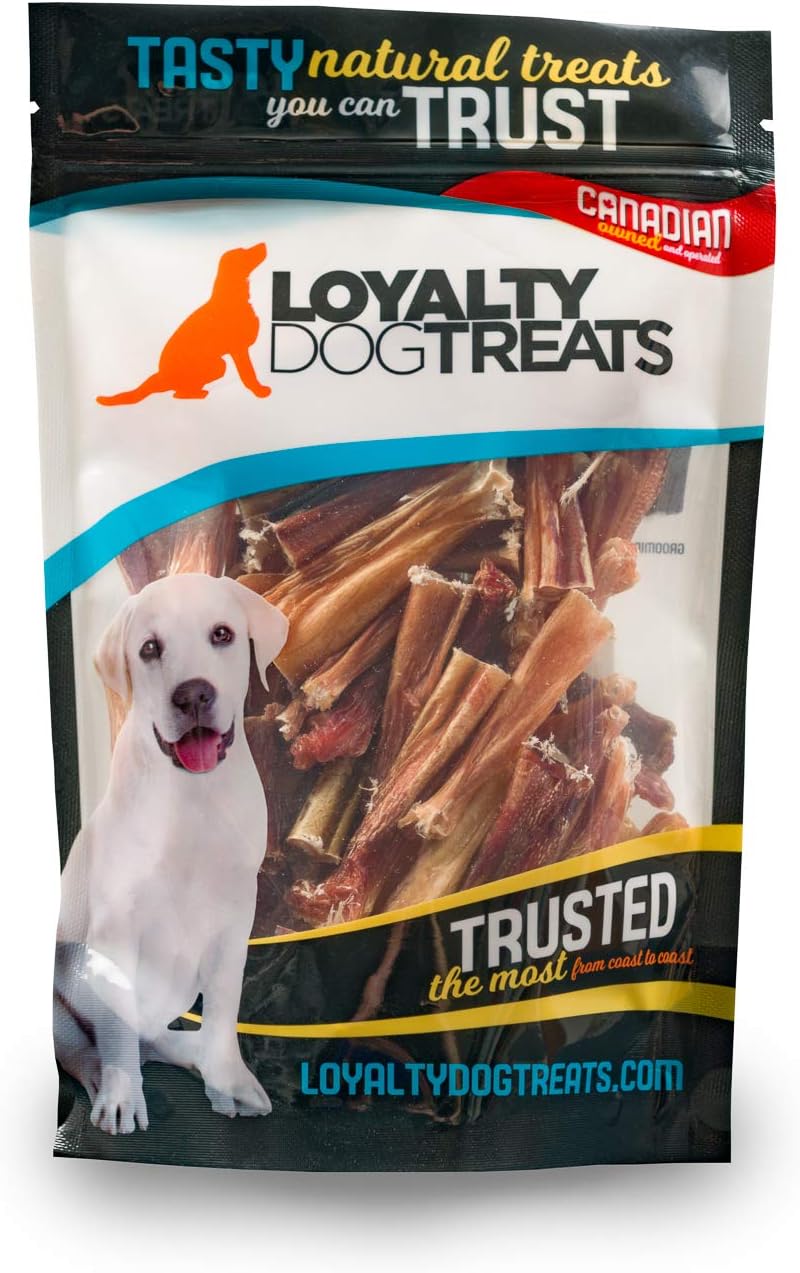 Loyalty Dog Treats Bully Stick Bites for Dogs All Natural, Single