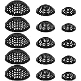 Deftomo 15 Pcs Ppherical Flower Pot Mesh Pad, Planter Inserts Bottom Grid for Large Pots, 3 Size Plant Pot Fillers Drain Hole Plugs Prevent Soil Leakage