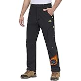 MAGCOMSEN Snow Pants for Men Water Resistant Fleece Lined 5 Zipper Pockets Winter Snowboard Hiking Insulated Ski Pants