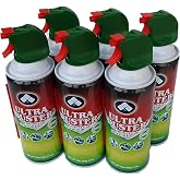 Ultra Duster Compressed Air Cleaner for Electronics, 10 oz., 6-Pack | Removes dust from keyboards, laptops, and office equipment. Bulk pack of 6 cans.