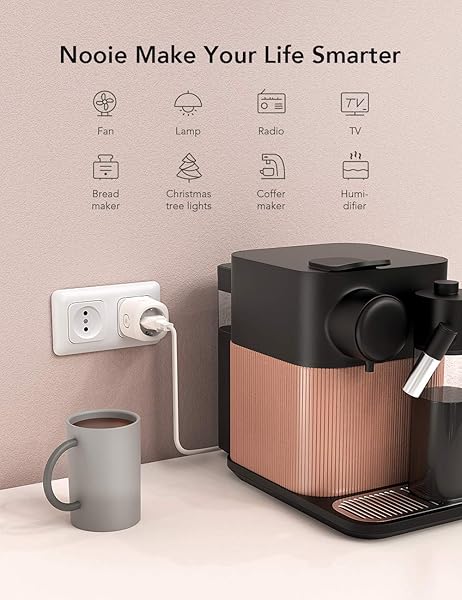 Nooie Enchufe Inteligente Smart Plug Enchufes Inteligentes Temporizador Interruptor Wifi Domotica para el Hogar 4 Packs