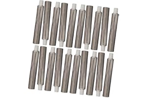 Koautios 20 Pieces Empty Paint Tubes Refillable Aluminum Storage Containers Portable Squeezable Bottles Easy Open Suitable fo