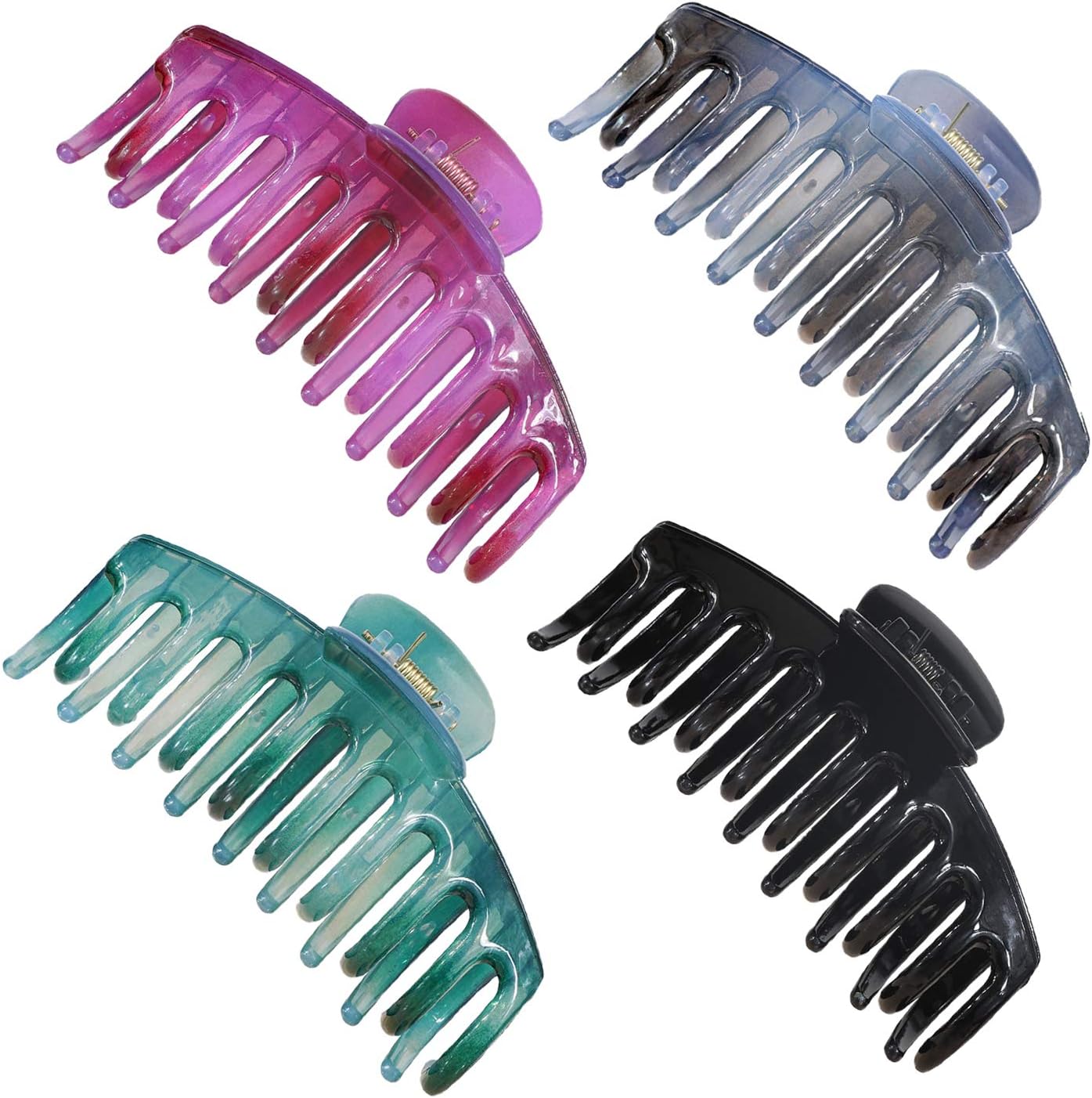 Big Hair Claw Clips, 4inch Strong Hold Hair Clips for Thick Hair