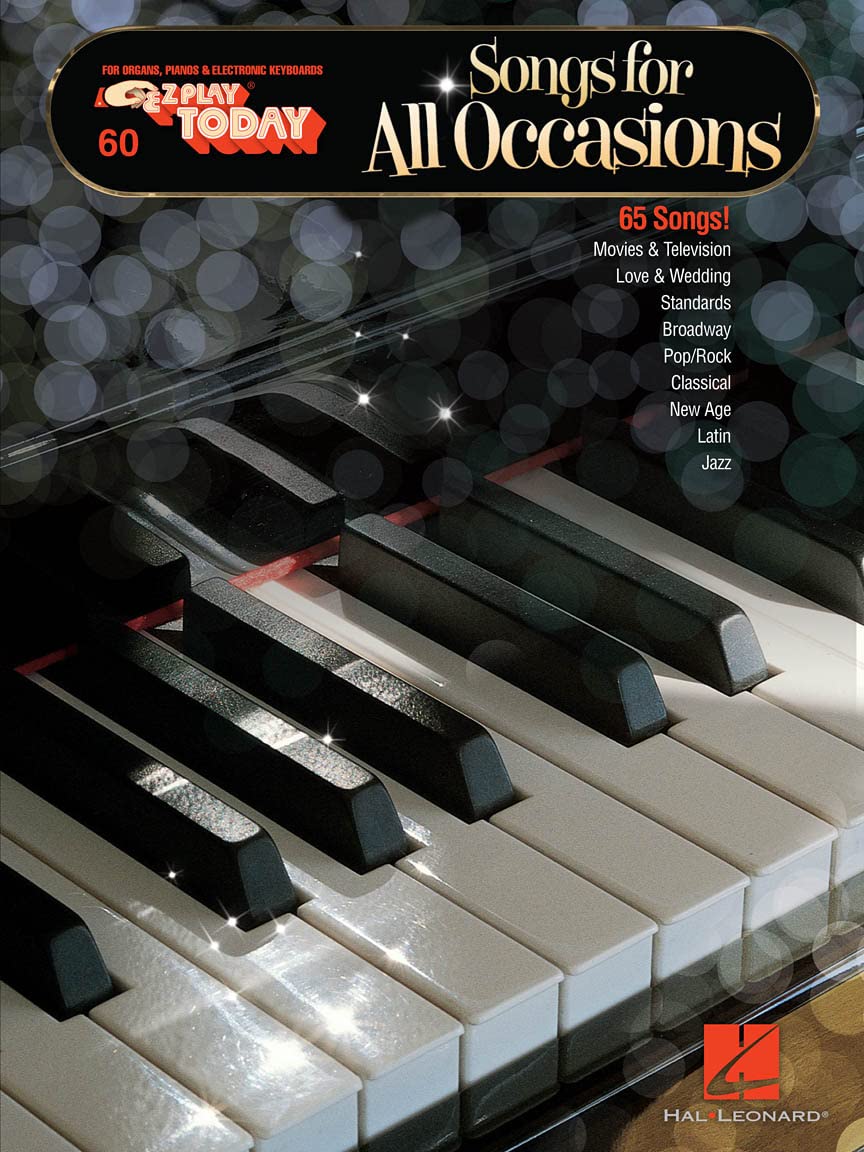 Songs for All Occasions E-Z Play Today Volume 6 - Piano or Keyboard: For Organs, Pianos & Electronic Keyboards: 60