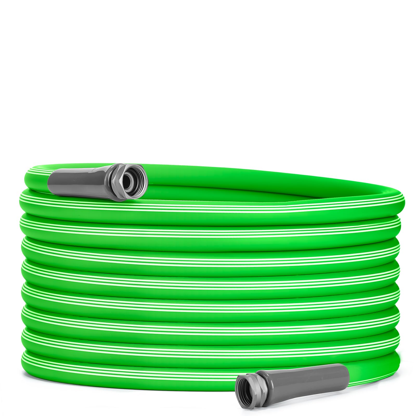 Photo 1 of Delxo Garden Hose without Nozzle, 3/4 in. x 50 FT Non-Expanding Water Hose with Aluminum Alloy Interface, Heavy Duty Manguera Para Jardin, Water Pipe, Easy to Use for Gardening, Car Washing & Storage