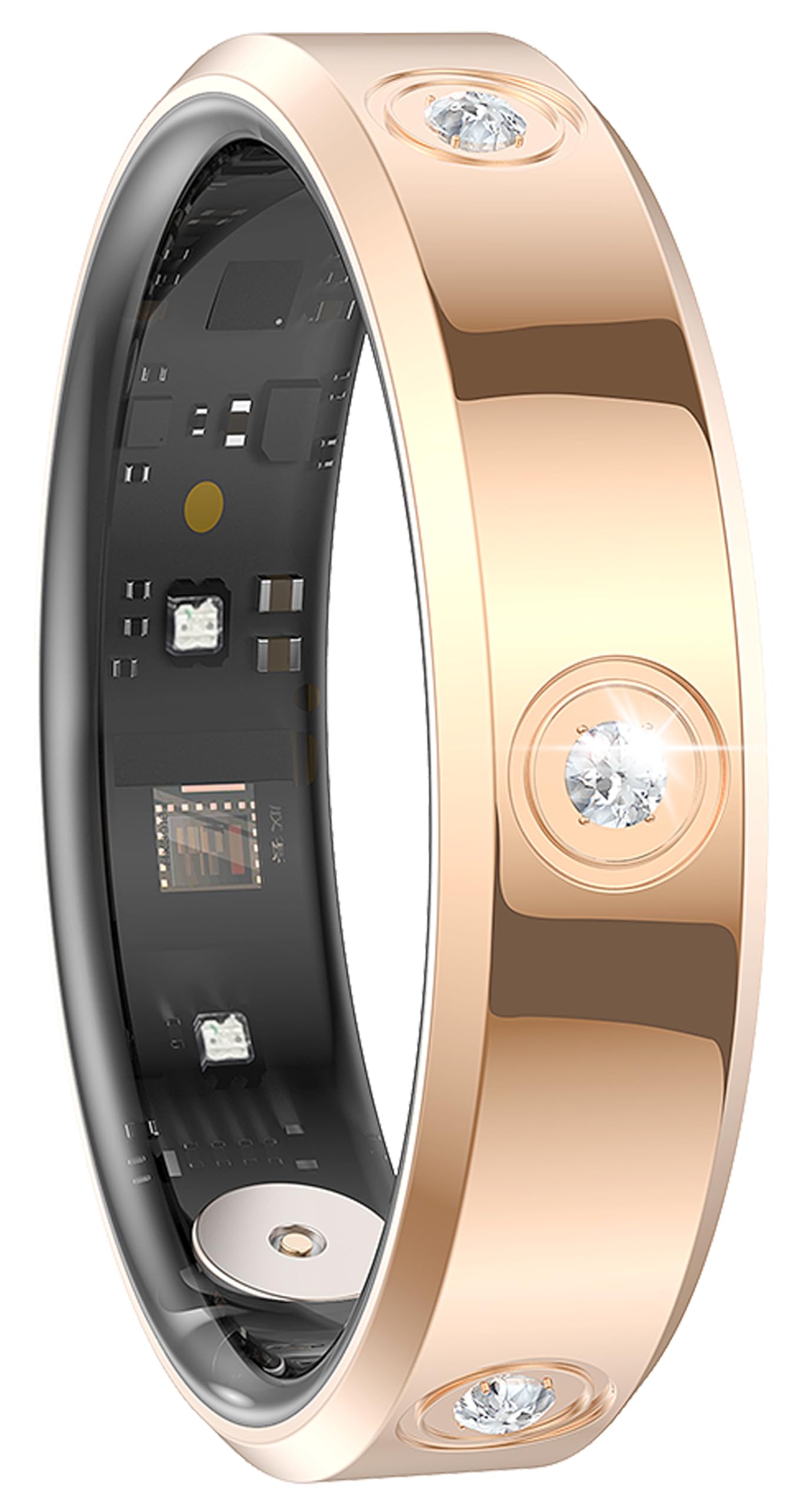 Photo 1 of CNBRO Smart Ring Ultra Narrow Heart Rate Monitor Comfortable Sleep Ring Health Fitness Tracker Pedometer Step Counter Calories Waterproof Ladies Smart Rings for Women Men 