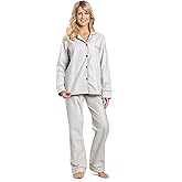 Twin Boat Womens 100% Cotton Flannel Pajama Sleepwear Set
