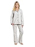 Noble Mount Women's Cotton Flannel Pajama Set
