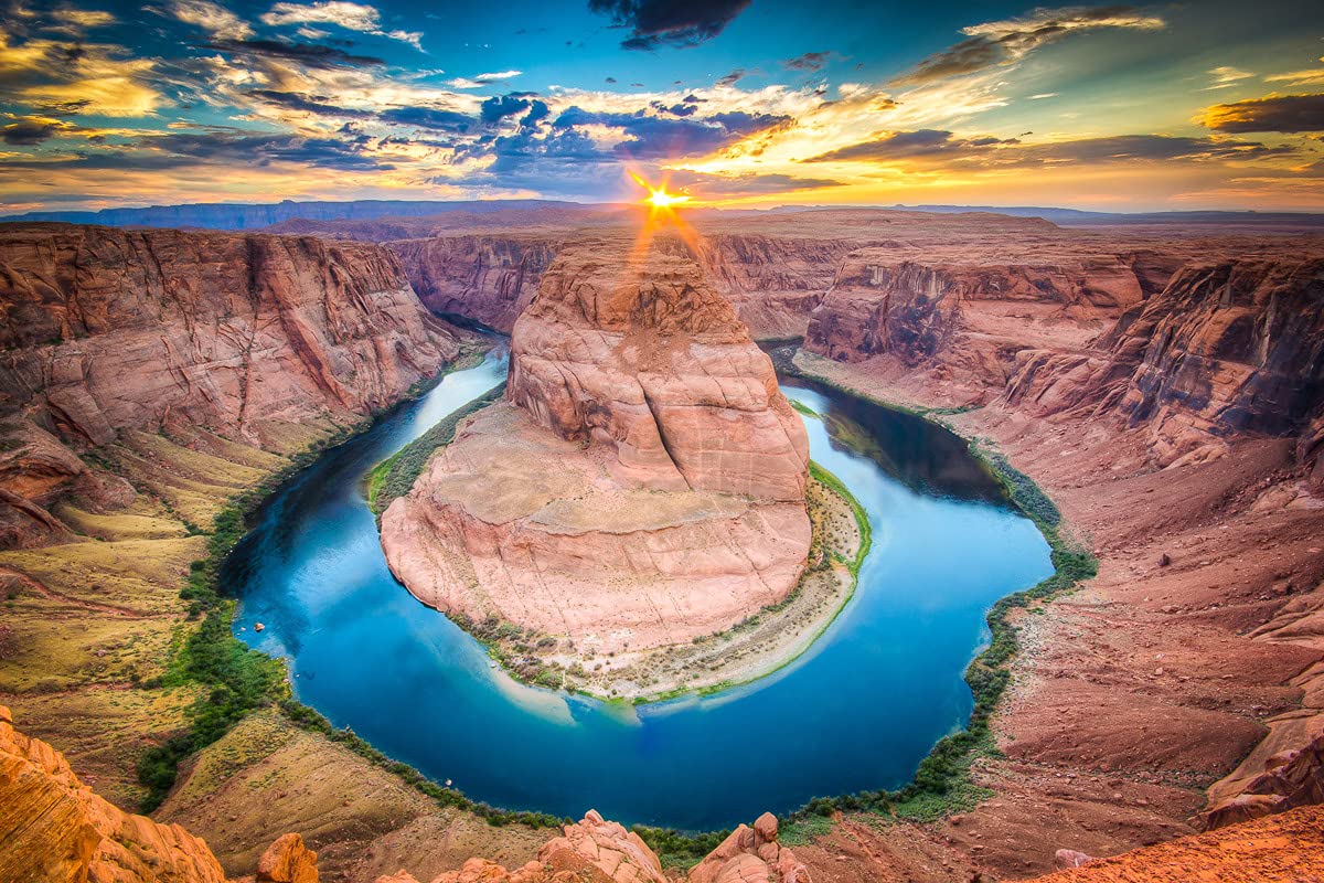 papermoon Horseshoe Bend Non-Woven Photo Wallpaper Digital Print Including Paste Various Sizes