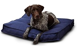 South Pine Porch Mila Square Tufted Pillow Style Dog Bed, Cobalt, Medium (32" x 32")