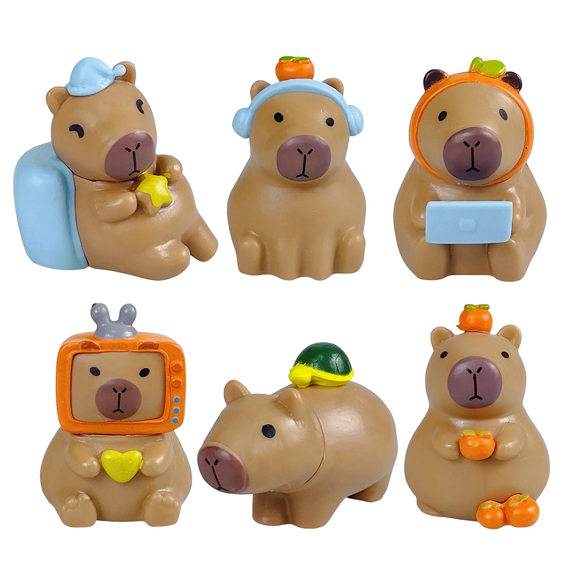 HATFRYF Capybara Blind Box Figure, Collectible Character Series, Articulated Character Design, Gifts for Capybara Fan-Favorite, 1PCS