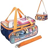 Demao Portable Travel Case for Toniebox 2/1 Starter Set-Protective Carrier |Compatible with Toniebox Audio Player, Characters, Charging Station and Earphones |Plays Audio Anytime&Anywhere (Navy Blue)