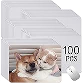 100 PCS White Mouse Pad for Heat Transfer, Bulk Mousepad for Heat Press Printing Crafts Custom Photos Non Slip Bottom 24x20x0.2CM
