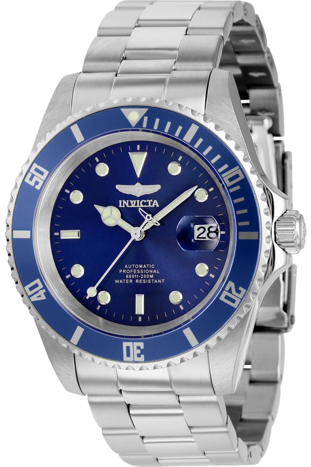 Invicta Pro Diver 9094OBXL Men's Watch - Waterproof - Analogue - Automatic Movement - Stainless Steel with Blue dial - 43mm