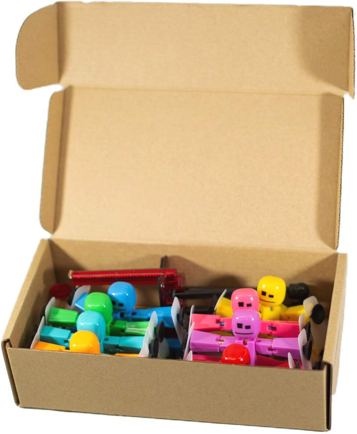 Zing Stikbot 8 Solid Pink/Yellow/Light Blue/Green/Dark Blue/Purple/Orange/Red Color and Red Tripod (TST888SCTP) - Image 3