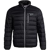 Reebok Mens Winter Jacket - Windproof Water Resistant Quilted Winter Coat - Lightweight Insulated Puffer Jacket for Men